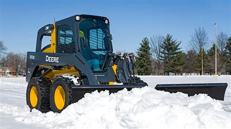 skid steer plow on john deere loader|john deere snow attachments.